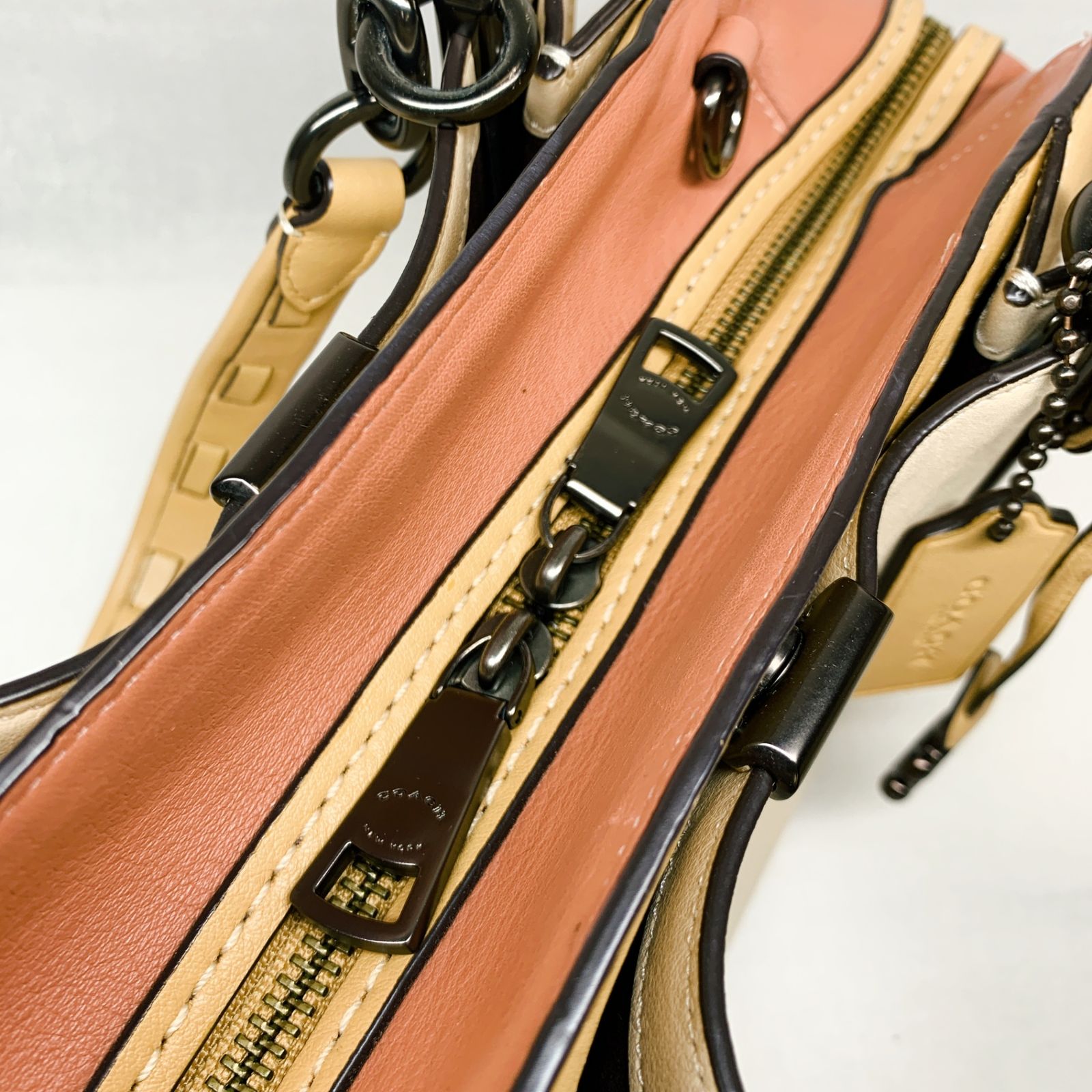 COACH コーチ ドリーマー カラーブロック サッチェル 2way 