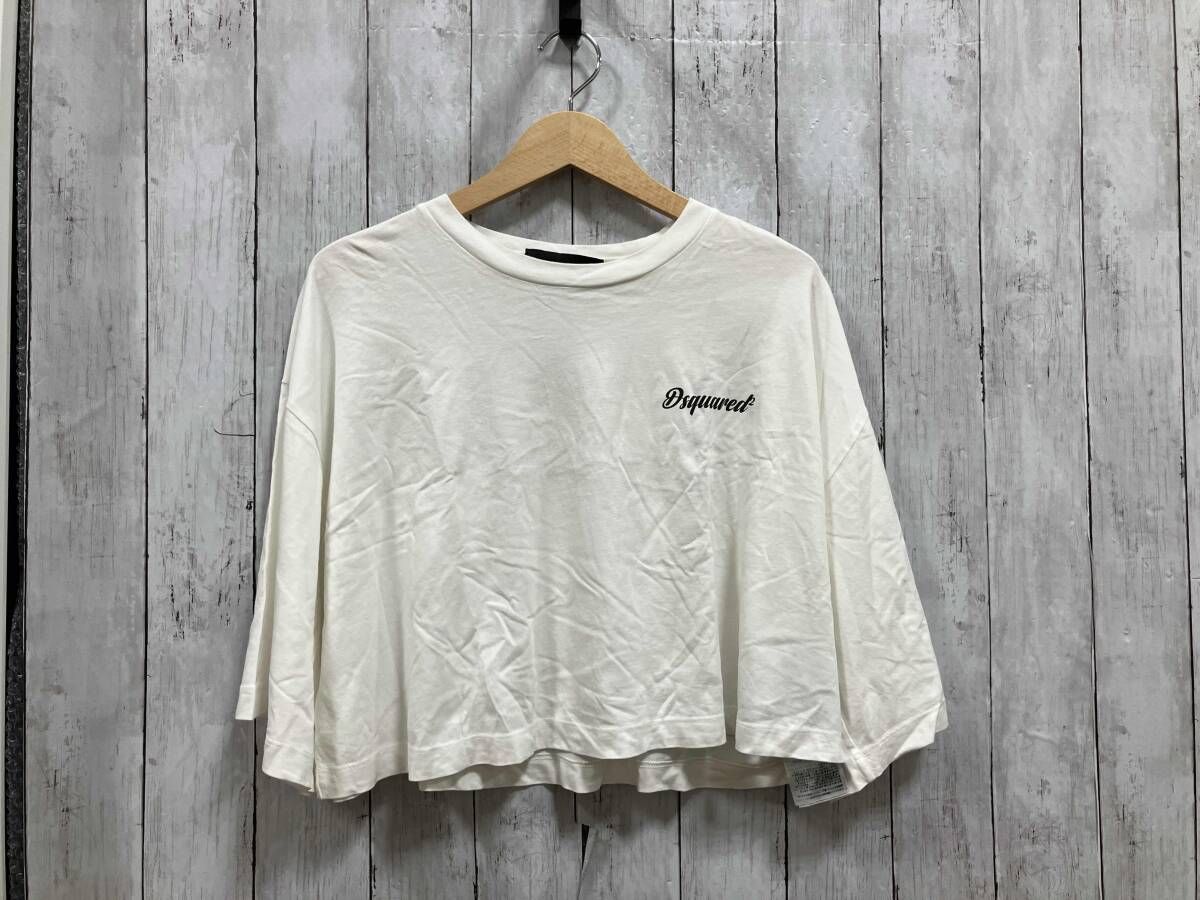 DSQUARED2/半袖Tシャツ・カットソーロゴプリント／クトップドプルオーバー/ディースクエアード2/サイズXXS