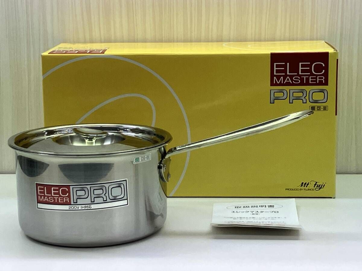 フジノス ELEC MASTER PRO エレックマスタープロ 18cm 片手鍋 ガス IH対応 5,994円