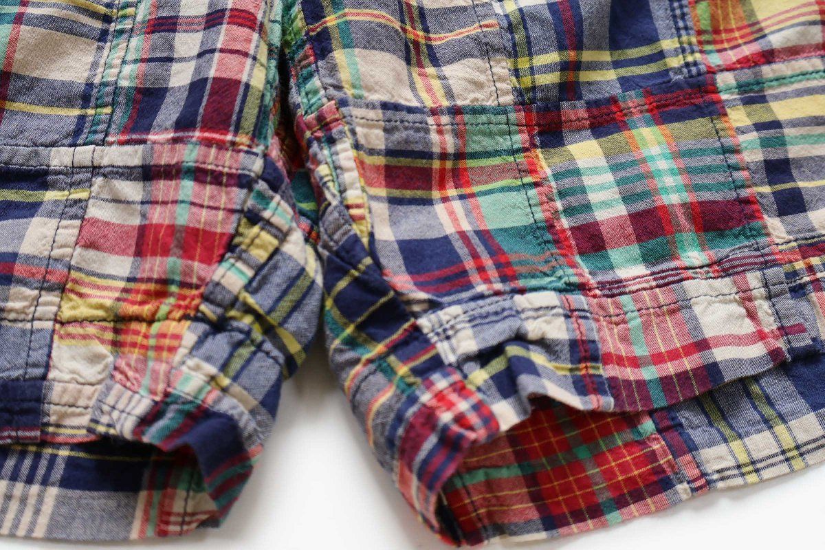 ポロ ラルフローレン CLASSIC FIT 9 マドラスチェック パッチワーク