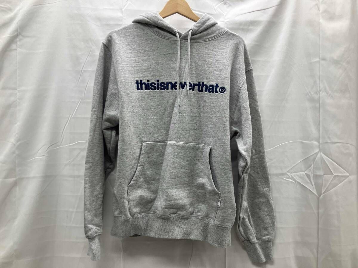 THISISNEVERTHAT ディスイズネバーザット パーカー 表記サイズS グレー