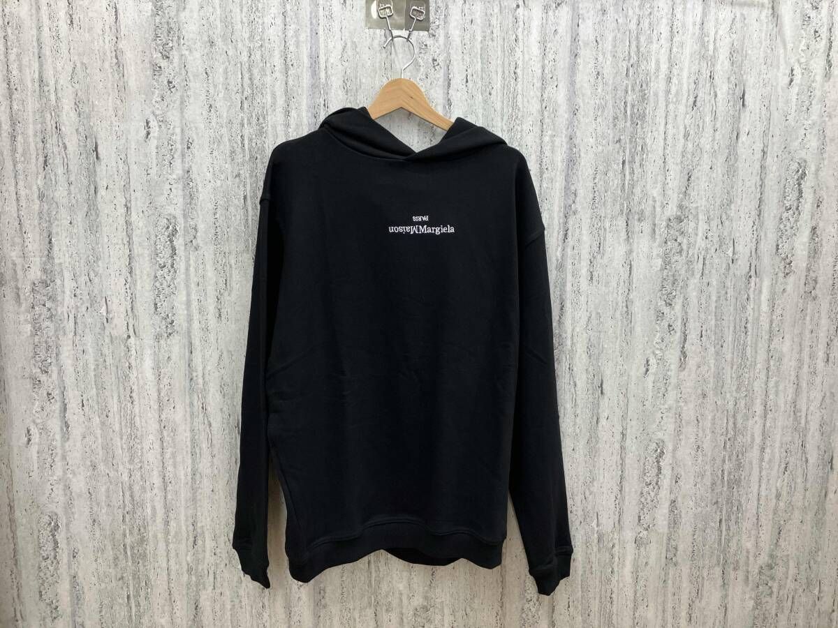 Maison Margiela メゾン マルジェラ パーカー 胸ロゴ ブラック サイズ46 美品 S50GU0167