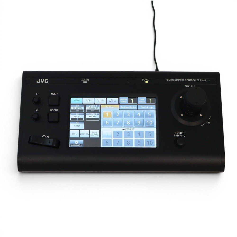 【中古】JVC RM-LP100 リモートカメラコントローラー ブラック PTZカメラコントローラ カメラ操作卓 リモート操作パネル 中古オフィス家具 EG21866