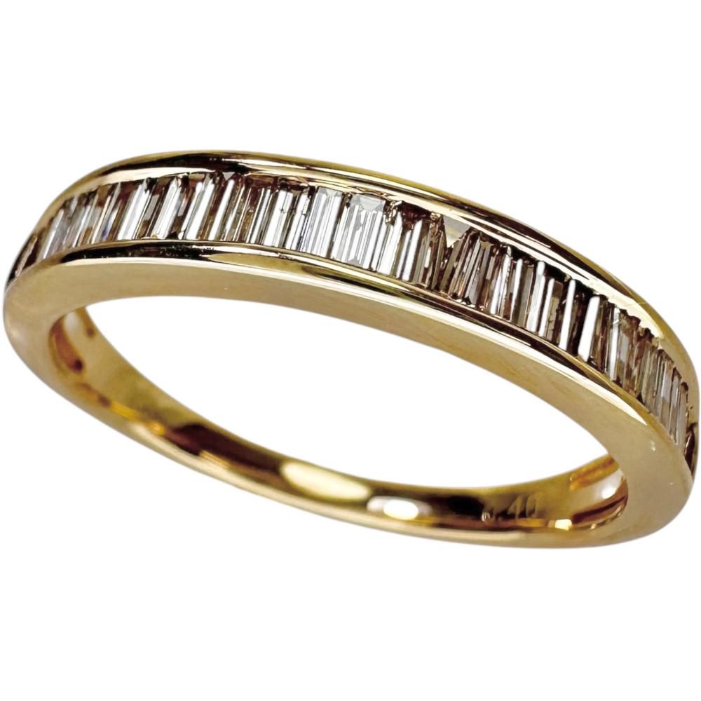 14号 ダイヤモンド 0.40ct リング・指輪 K18ゴールド 18金 2.9g レディース 【中古】【真子質店】【NN】