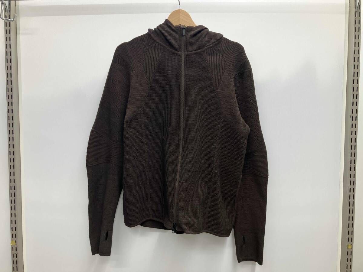 snow peak スノーピーク WG Knit Jacket ホールガーメント ニット ジャケット KN-18AU003 アウトドア サムホール付き サイズM カーキ