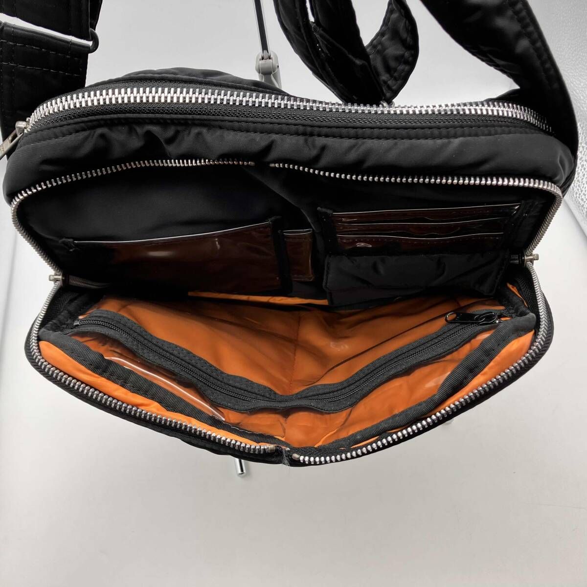 PORTER ショルダーバッグ PORTER TANKER ポーター タンカー ショルダーバッグ Wジップ ブラック