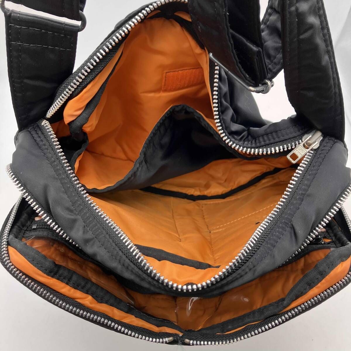 PORTER ショルダーバッグ PORTER TANKER ポーター タンカー ショルダーバッグ Wジップ ブラック