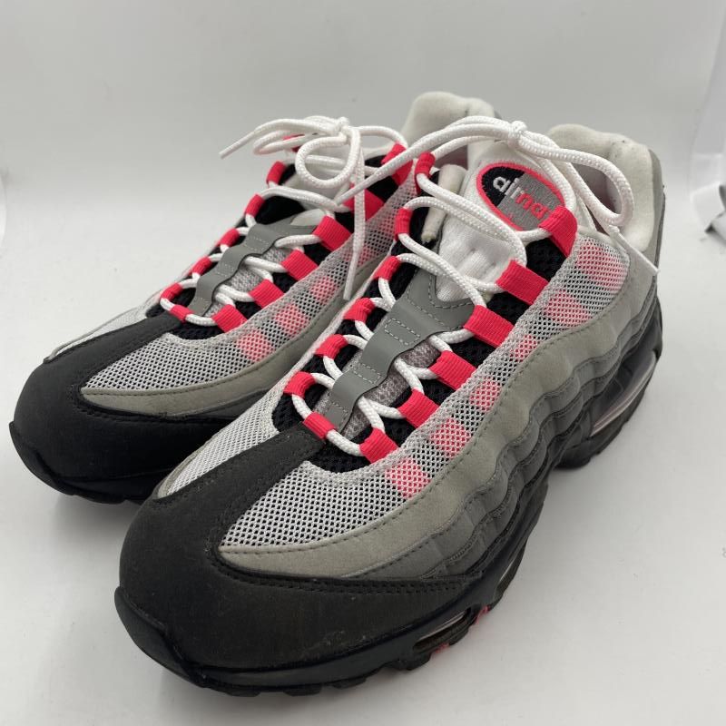 【中古】NIKE AIR MAX95 OG Big Bubble Medium Ash/Solar Red IM7410-001 サイズ26.5 ナイキ[24]