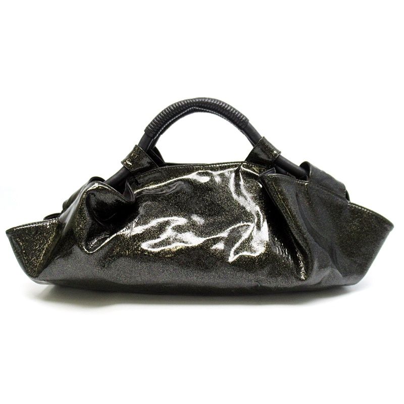 【美品・レア】ロエベ ナッパアイレ ハンドバッグ パテント レザー コンパクト ロエベ ナッパアイレ ハンドバッグ 315.70.B52 パテントレザー
