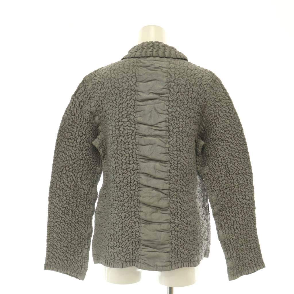 ヨシキヒシヌマ YOSHIKI HISHINUMA PEPLUM プリーツ ジャケット グレー