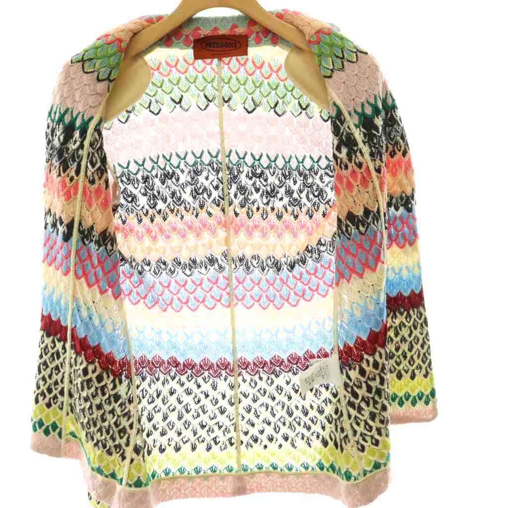 ミッソーニ MISSONI ニットジャケット テーラードジャケット ウール混