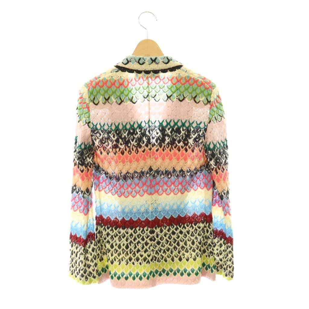 ミッソーニ MISSONI ニットジャケット テーラードジャケット ウール混 