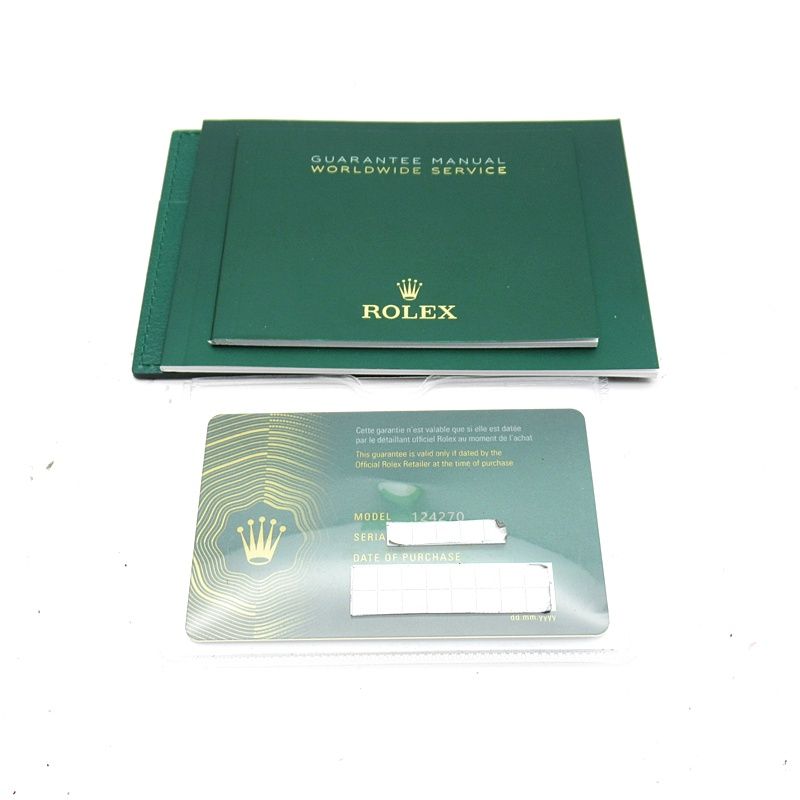 ロレックス エクスプローラー36 ウォッチ 124270 保証書 SS メンズ時計 ブラック 仕上げ済 美品 【中古】