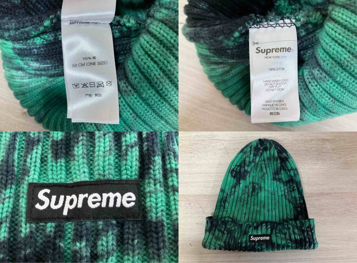 Supreme シュプリーム ニット帽 OVERDYED BEANIE グリーン - メルカリ