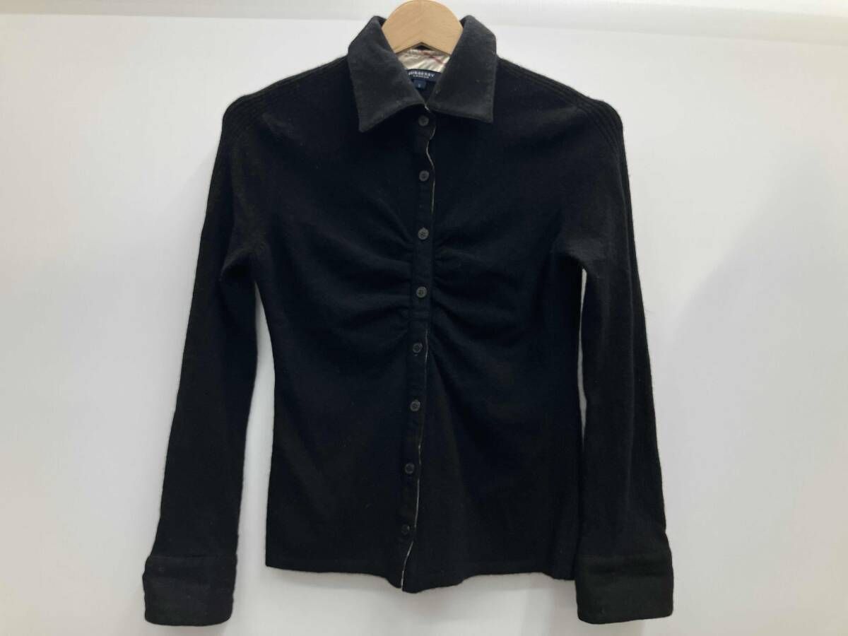 BURBERRY LONDON バーバリー 長袖シャツ FB072-714-09 毛 100% サイズ2