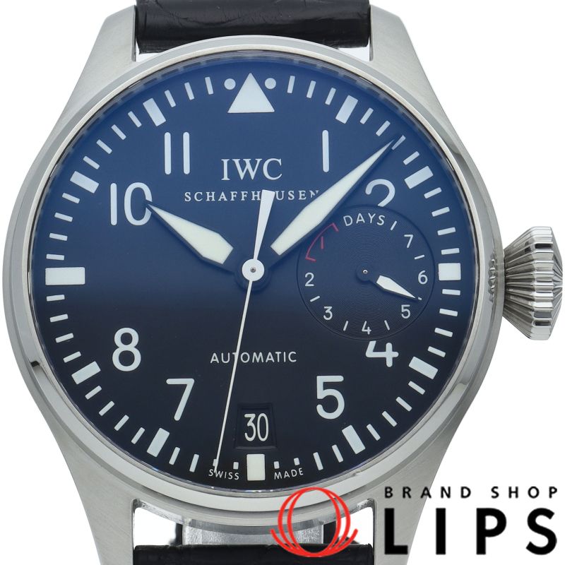 インターナショナルウォッチカンパニー IWC ビッグパイロットウォッチ 7デイズ IW500901 SS/革 メンズ時計 ブラッ
