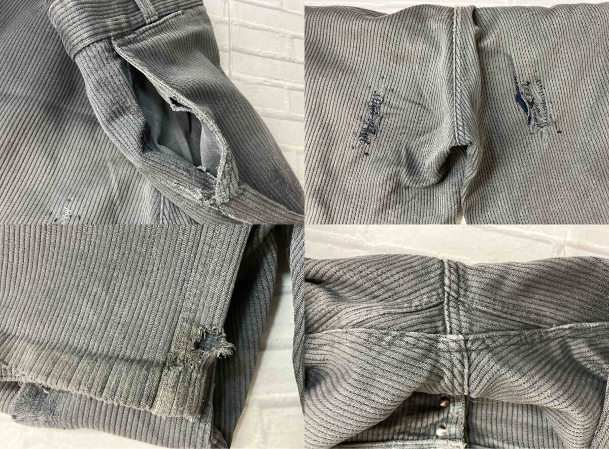 推定50s 60s French Vintage / 綿パン / コットンピケワークパンツ
