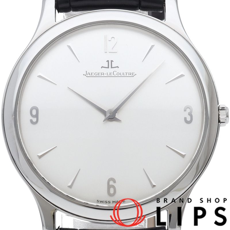 ジャガー・ルクルト マスターウルトラスリム ウォッチ 34mm 裏スケルトン Q1458404/145.8.79.S SS/革