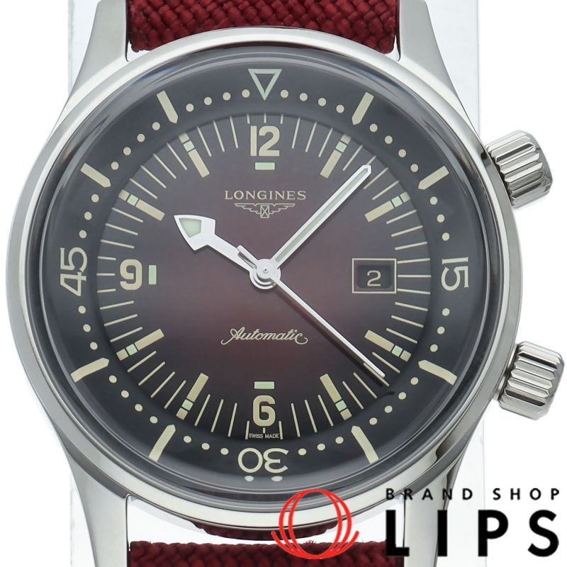 ロンジン レジェンドダイバー デイト オートマチック 36mm L3.374.4/L3.374.4.40.2 箱 保証書 SS/ナ