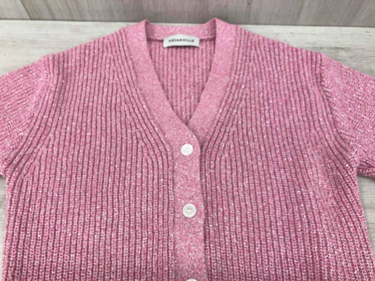 other - デパリエ 24AW ウールニットカーディガン 長袖 38 ピンク DEPAREILLE/デパリエ/長袖カーディガン/サイズ38/ラメニット