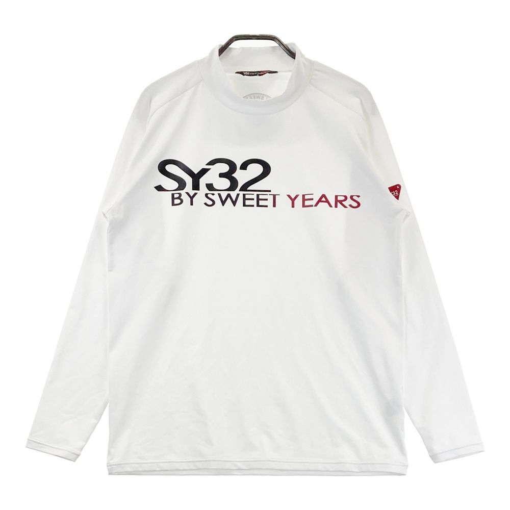 サイズ：M SY32 BY SWEET YEARS GOLF エスワイサーティトゥ ハイネック 長袖Tシャツ ホワイト系 [240101736547] ゴルフウェア メンズ ストスト
