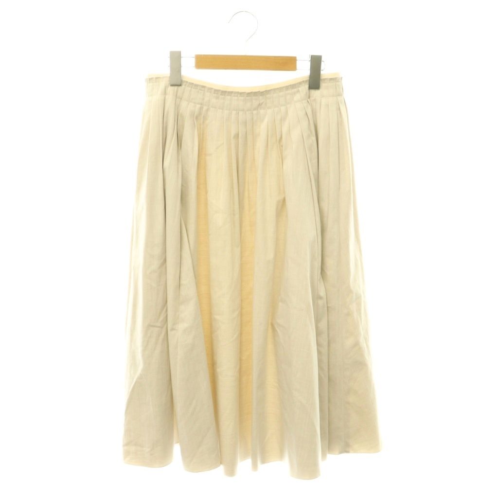 フォクシーニューヨーク FOXEY NEW YORK 44228 Georgia Skirt スカート フレア ロング 42 ベージュ /HK ■OS