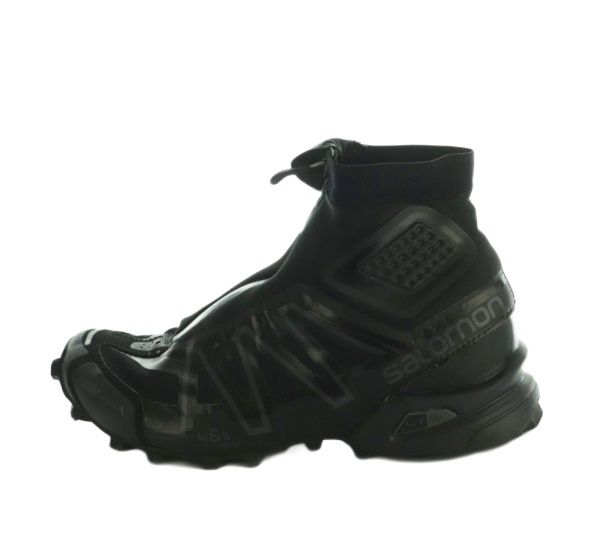 サロモン Salomon SNOWCROSS スノークロス ハイカットスニーカー シューズ ロゴ ワンカラー 厚底 USM7 USW8 25.0cm 黒 ブラック 417603 /BB ■OS ▲H