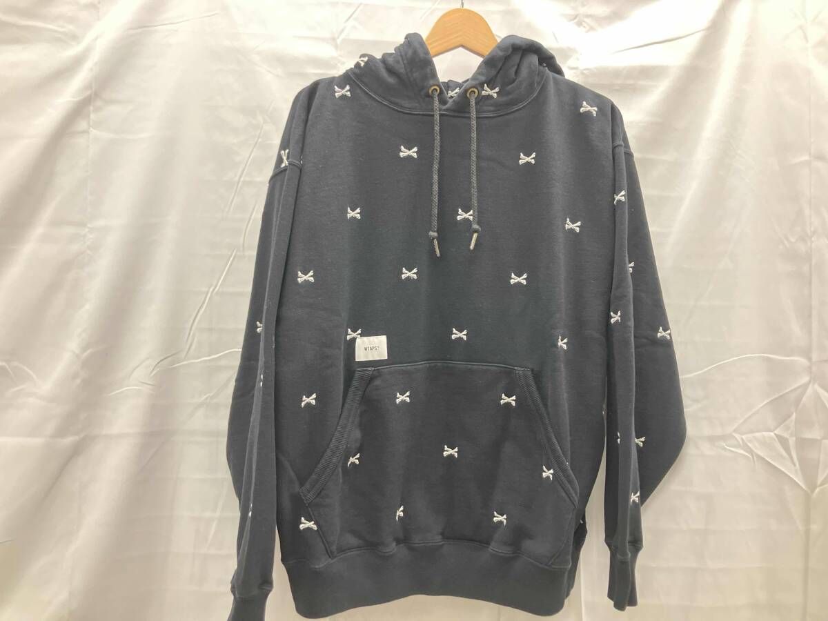WTAPS ダブルタップス 222ATDT-CSM26 パーカー 22AWACNE HOODY CTPL. クロスポーン 表記サイズM ブラック