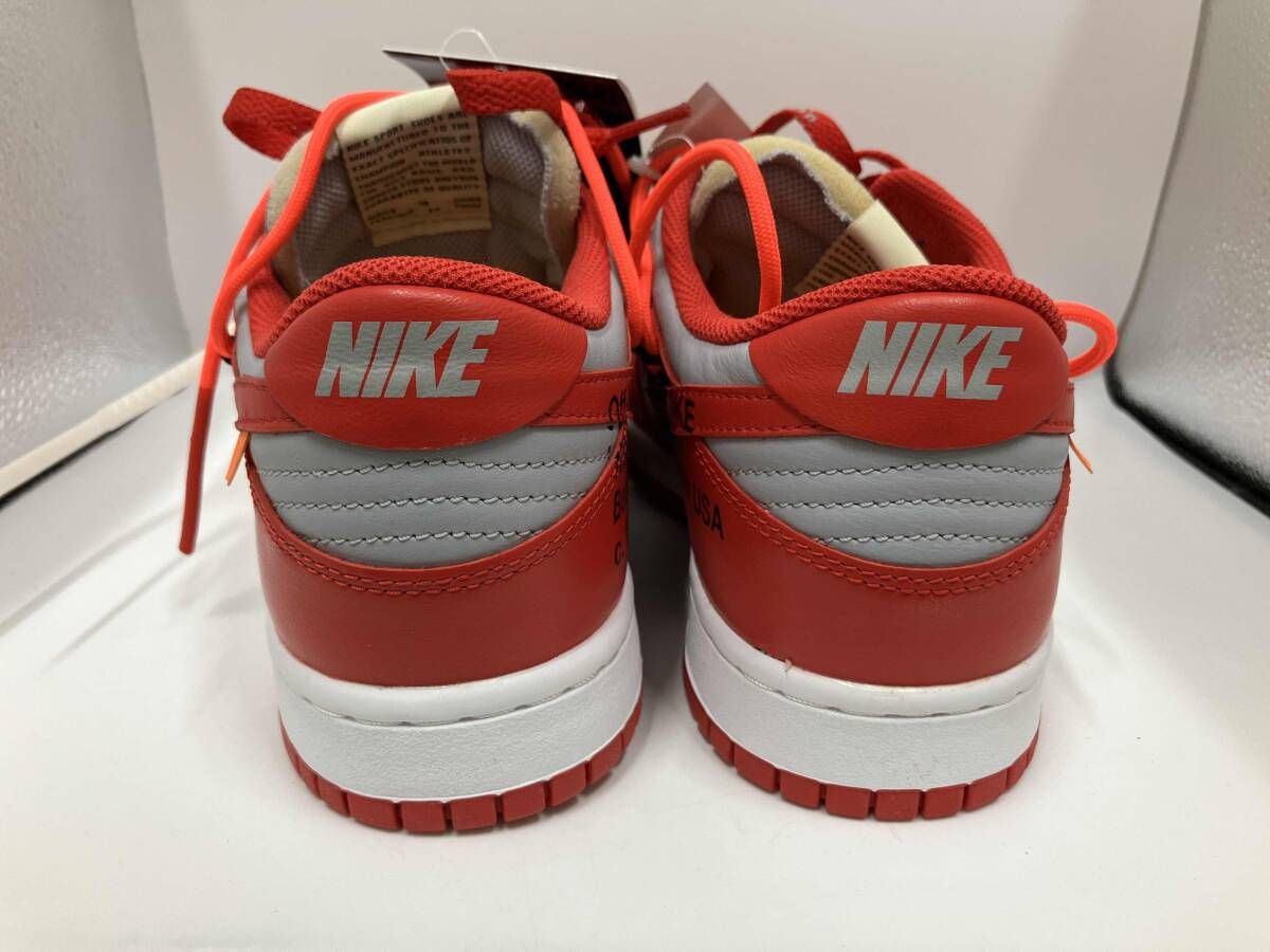 NIKE ナイキ CT0856-600 Off-White Dunk Low University Red Wolf Grey