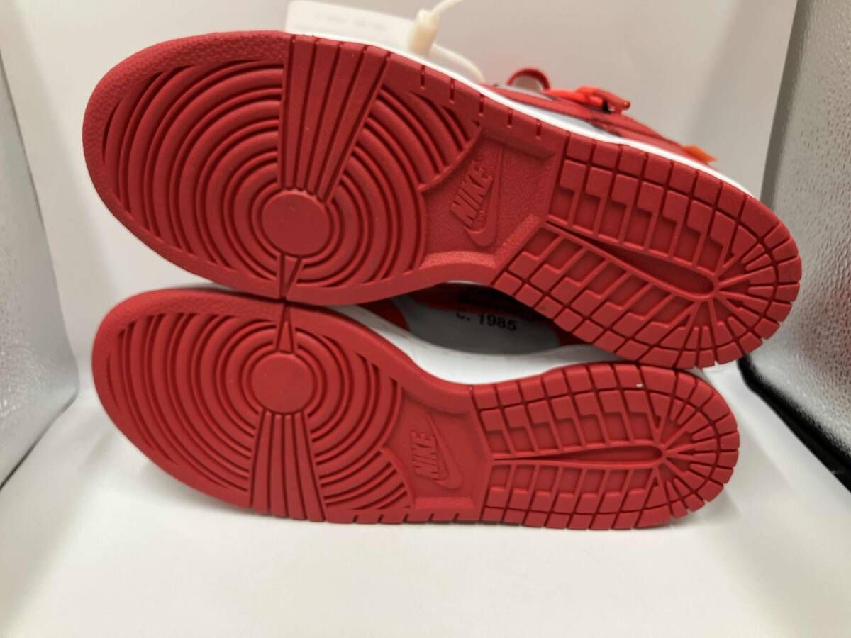 NIKE ナイキ CT0856-600 Off-White Dunk Low University Red Wolf Grey