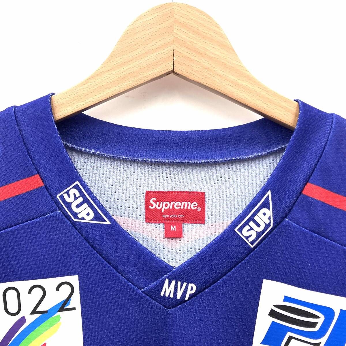 Supreme シュプリーム 22SS eagle moto jersey ブルー サイズM - メルカリ