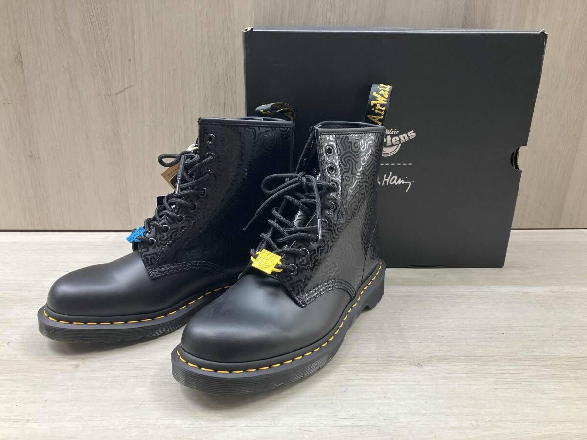 Dr.Martens × KEITH HARING 1460 KH FIG ブーツ　サイズUK8 ブラック ドクターマーチン　キースヘリング