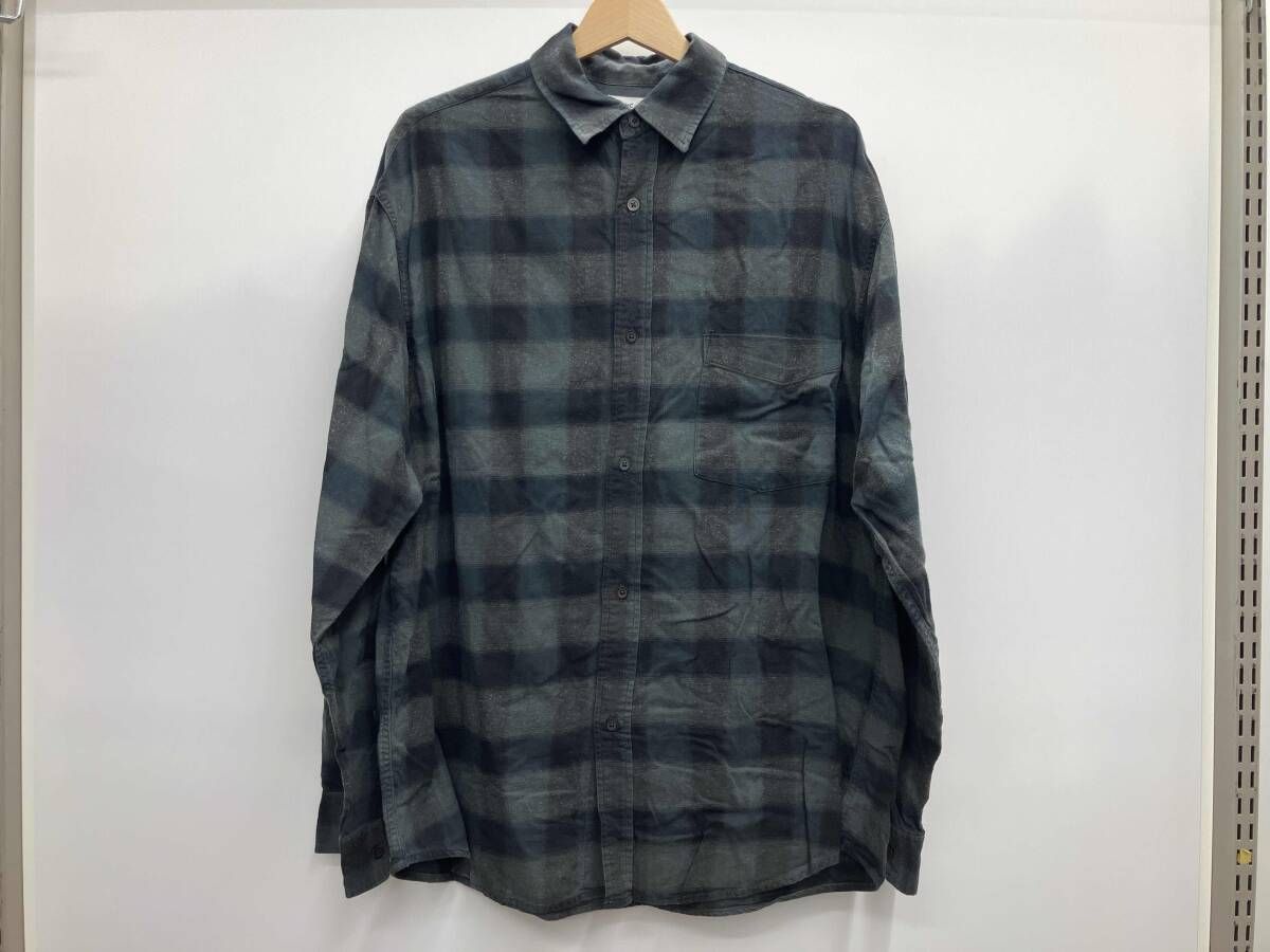 Ron Herman ロンハーマン 長袖シャツ 4020700082 1322 サイズM チェック ブルーグレー系 通年