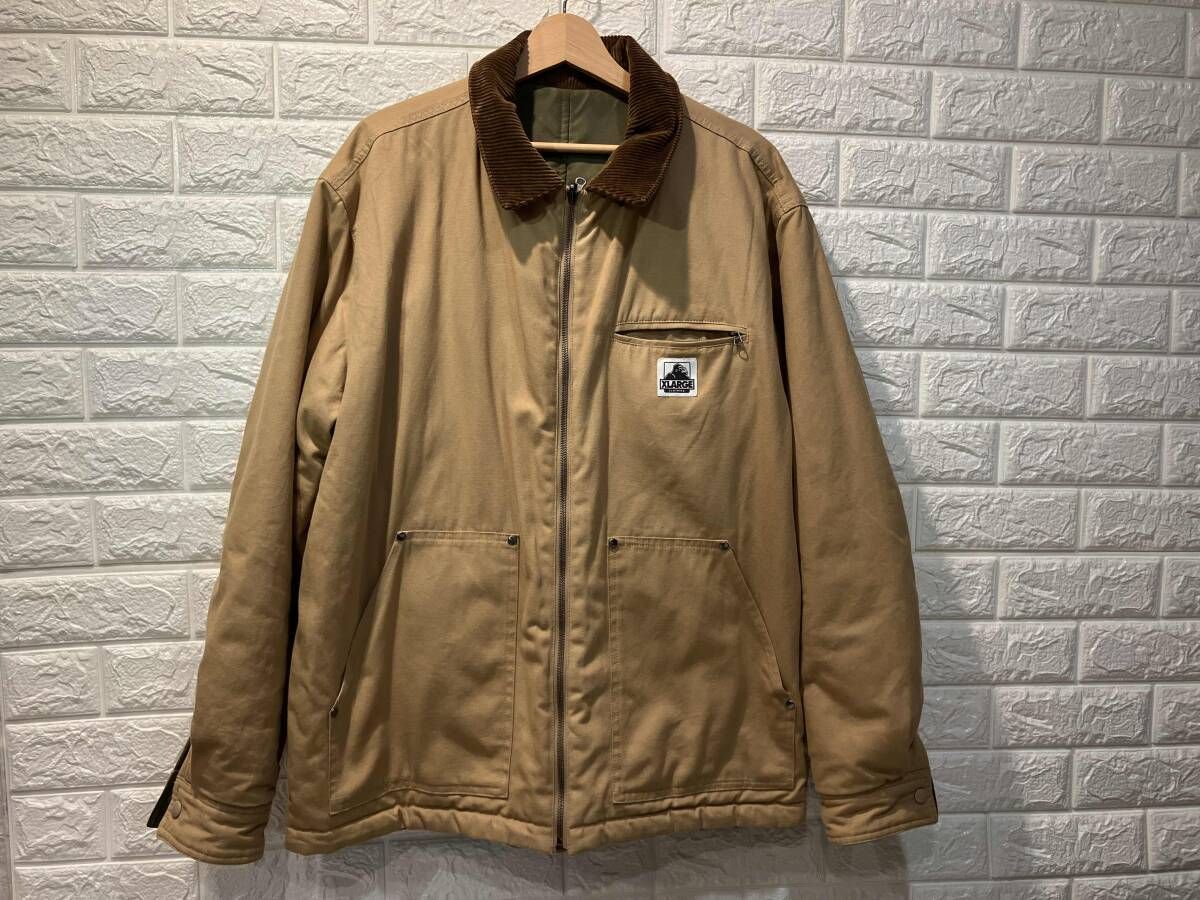 XLARGE エクストララージ REVERSIBLE WORK JACKET リバーシブル ワークジャケット 101254021003 アウター サイズ XL カラーベージュ