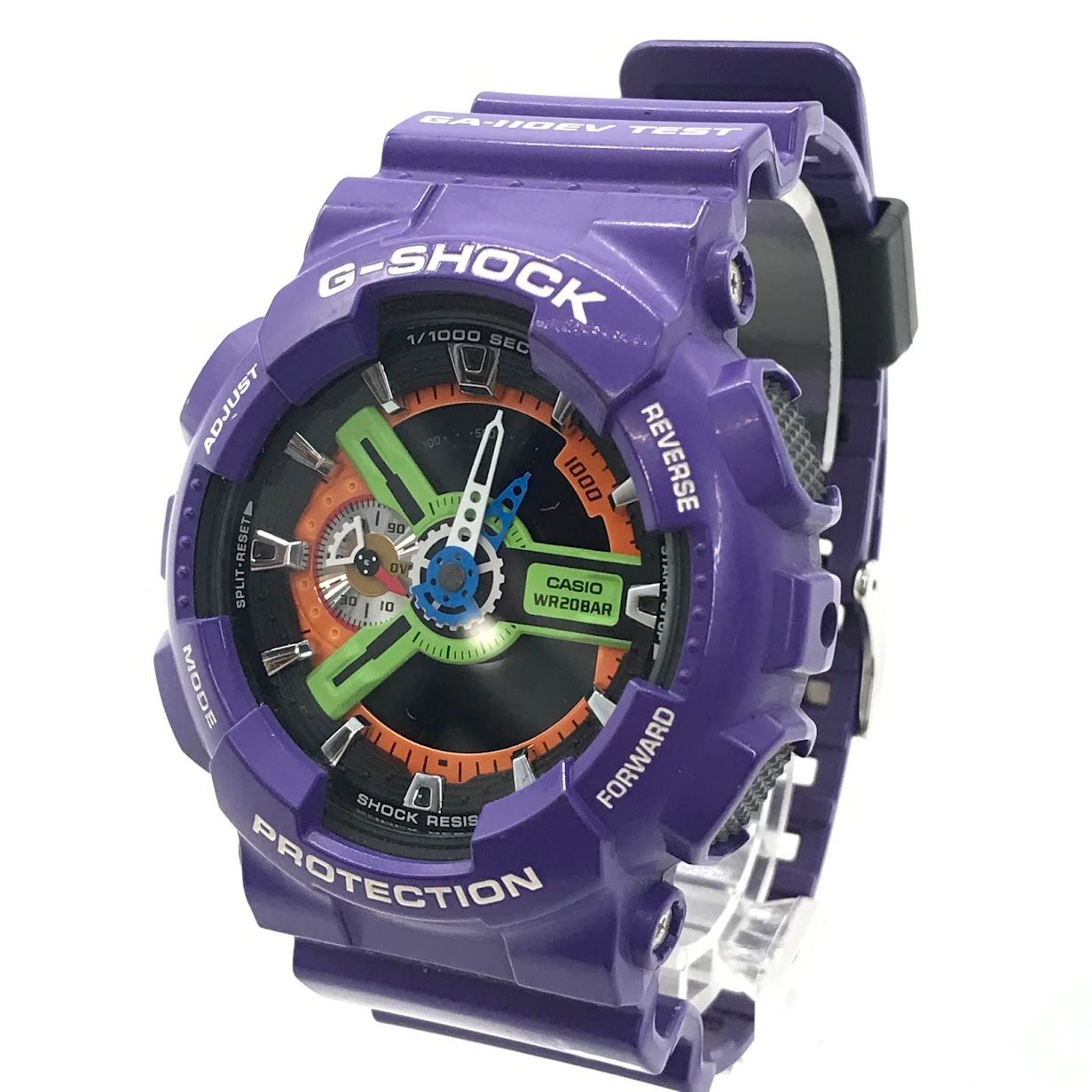 【倉吉店】 中古 G-SHOCK | ジーショック 腕時計 エヴァンゲリヲン新劇場版/初号機 アナデジクォーツ GA-110EV-6AJR パープル 【131】