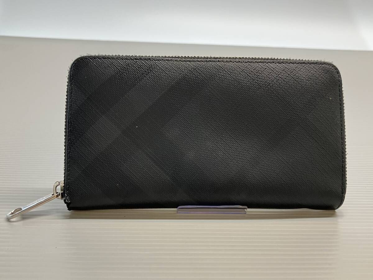 ☆ BURBERRY バーバリー 長財布 シャドーチェック ブラック 通年