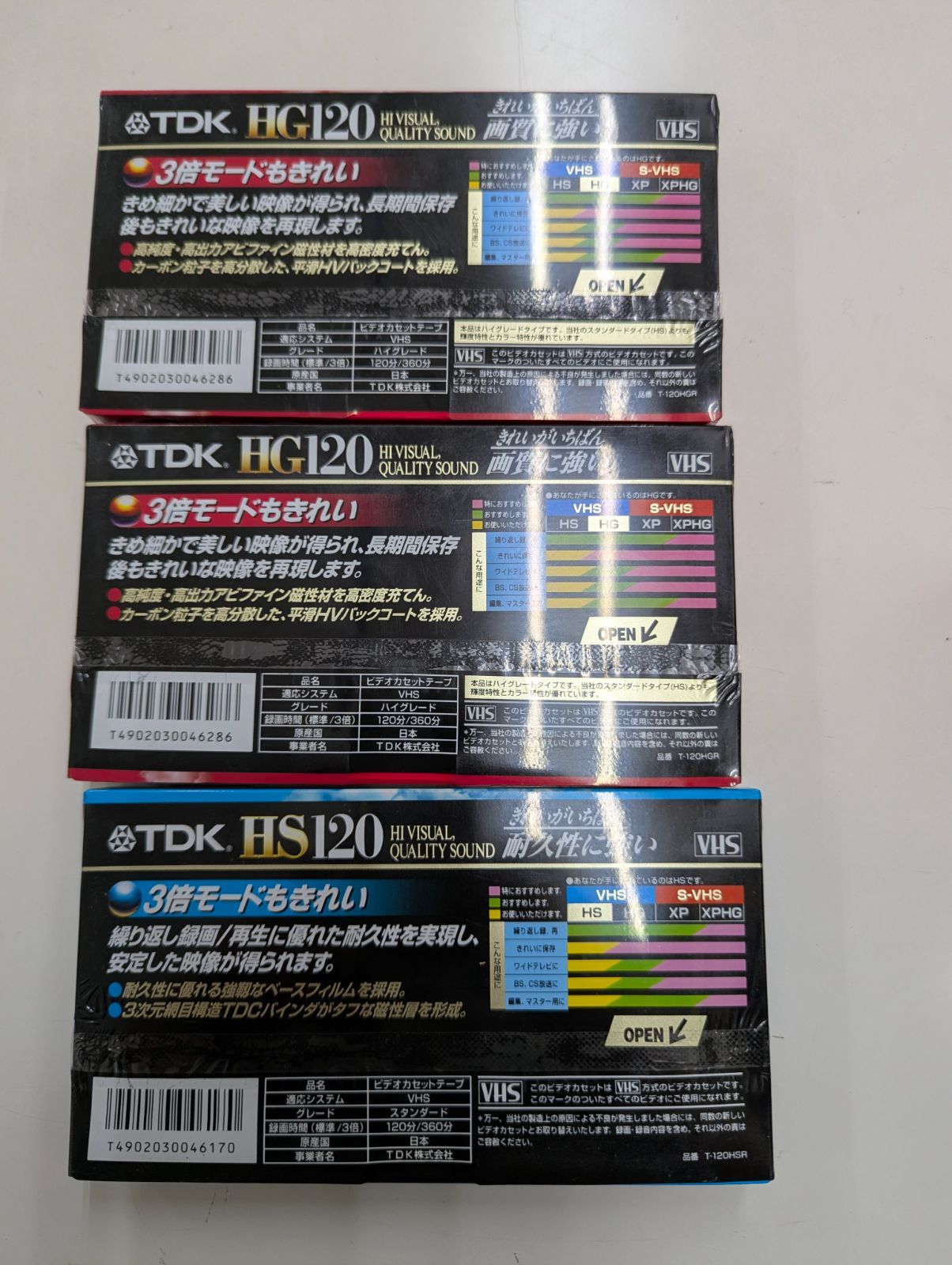 TDK製のVHSビデオテープ「HG 120」 - メルカリ