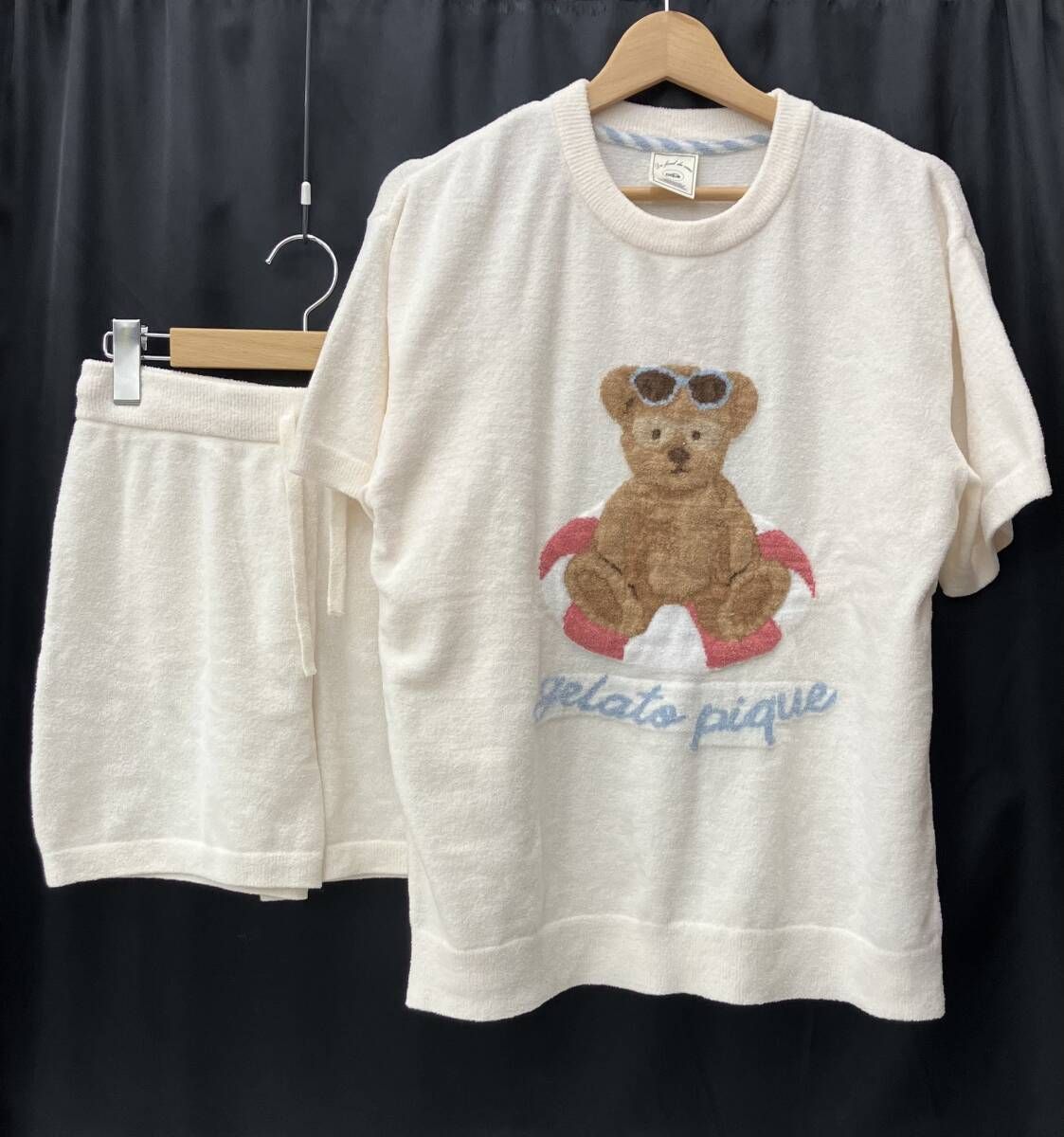gelato pique ジェラートピケ サマーベア 上下セット ジャガードプル