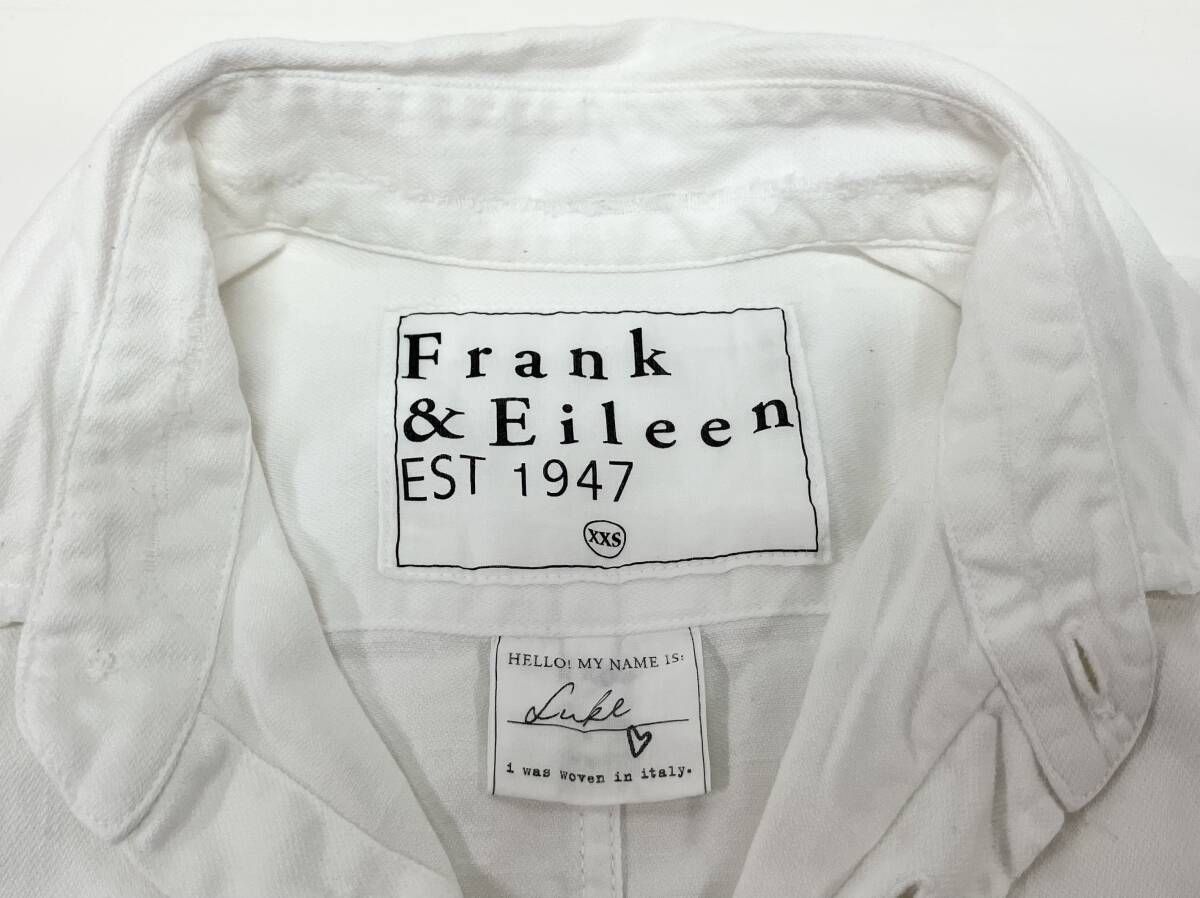 【美品】フランクアンドアイリーン　長袖シャツ　LUKE　ダメージ加工　シワ加工 Frank & Eileen フランク アンド アイリーン 長袖シャツ LUKE ルーク