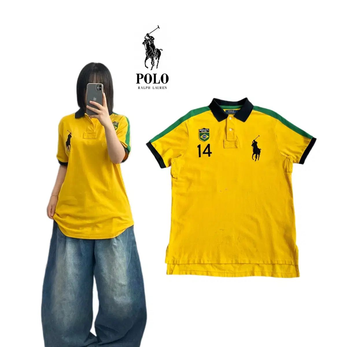 ポロ チーフキーフ ビックポニー ブラジル PK カラ 半袖 Tシャツ