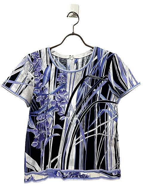 【中古】LEONARD FASHION　レオナールファッション　トップス　半袖トップス　40サイズ　11号＿S02＿セルモアから出品＿s-0353-r02