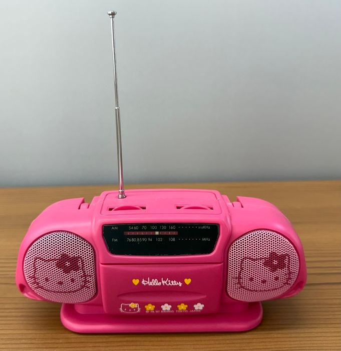 ハローキティ FM／AMポータブルラジオ 1997年 レトロ サンリオ ハローキティ AM/FM ミニポータブルラジオ