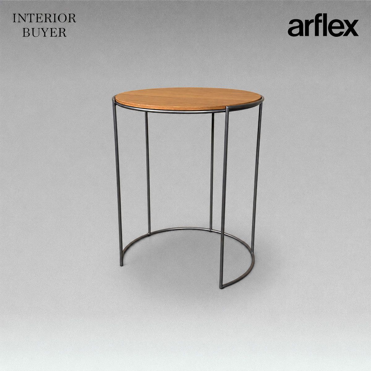 arflex アルフレックス CLIPS クリップス サイド テーブル ナチュラルクリア オーク材 芦田 秀一 定価17万