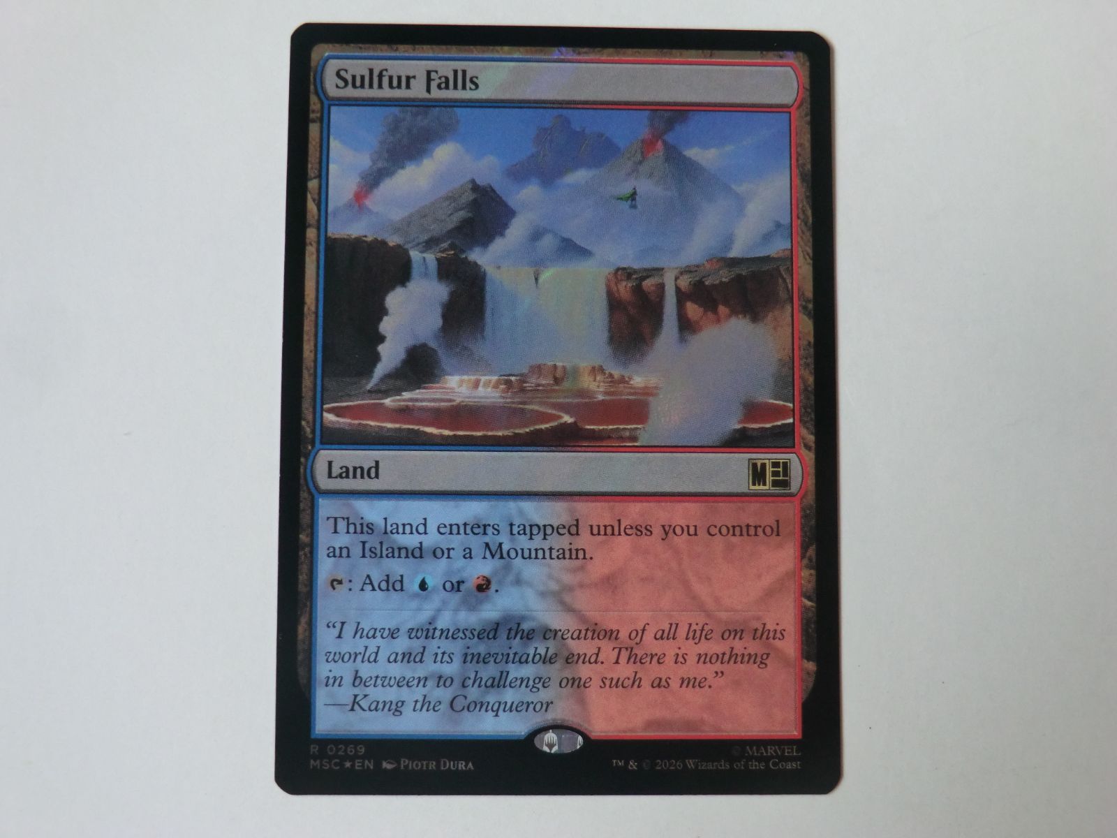 MTG 硫黄の滝（サージFOIL） マーベル スーパー・ヒーローズ 英語 1枚