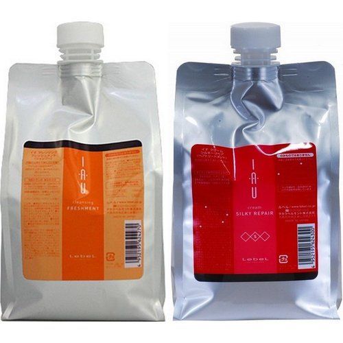 ルベル IAU イオ クレンジング フレッシュメント シャンプー 1000ml＆イオ クリーム シルキーリペア トリートメント1000ml 詰め替え セット 5,957円