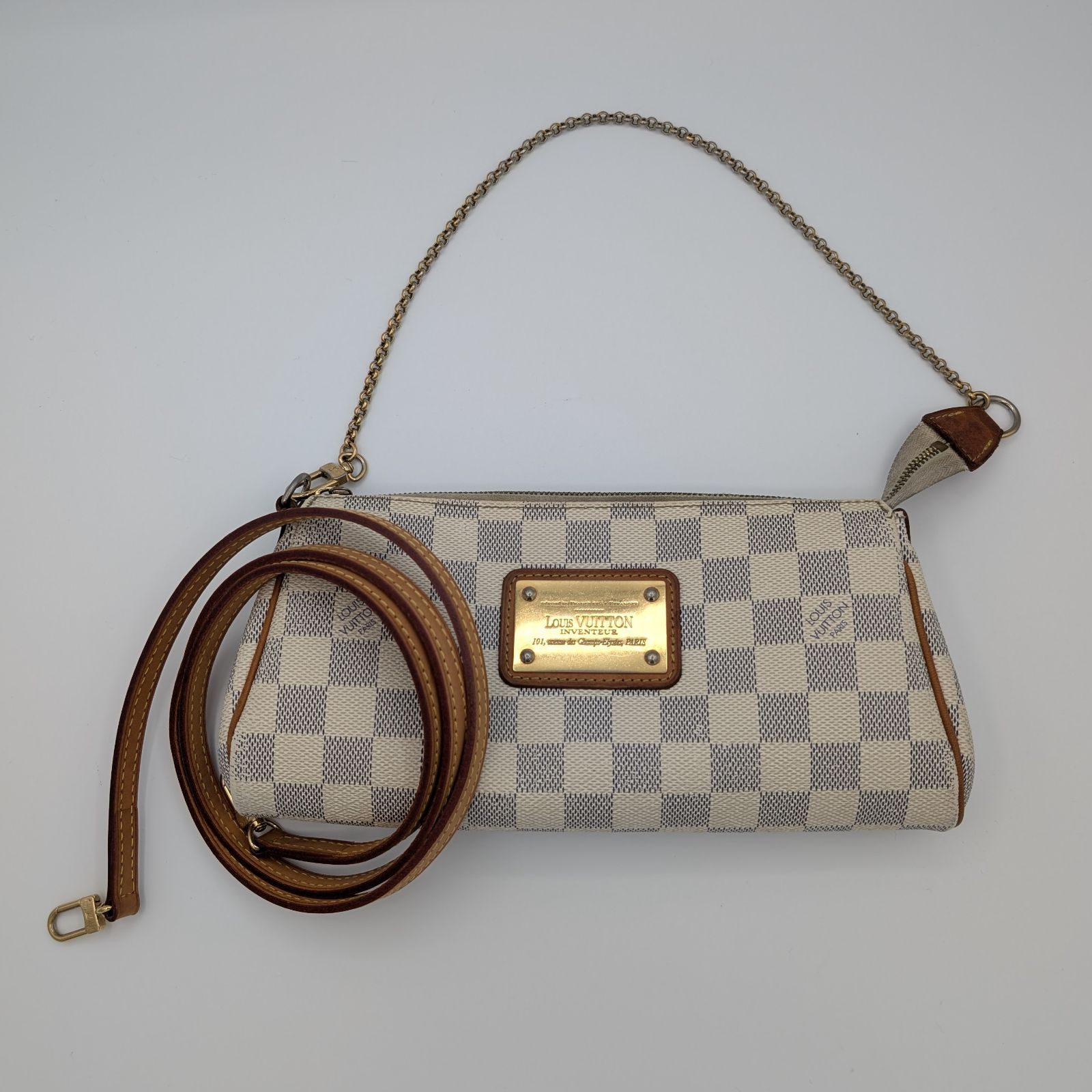 LOUIS VUITTON ルイヴィトン ショルダーバッグ ダミエ アズール エヴァ N55214