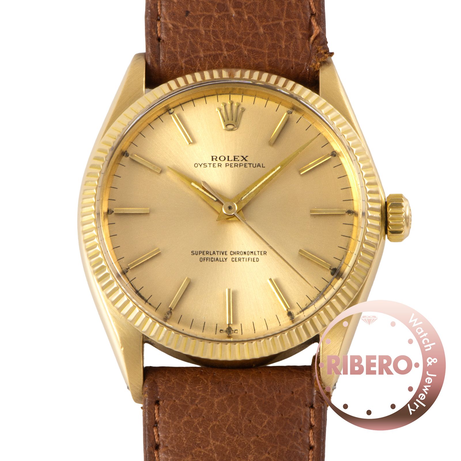 ROLEX ロレックス オイスターパーペチュアル 1005 1964年製 K14イエローゴールド【中古】