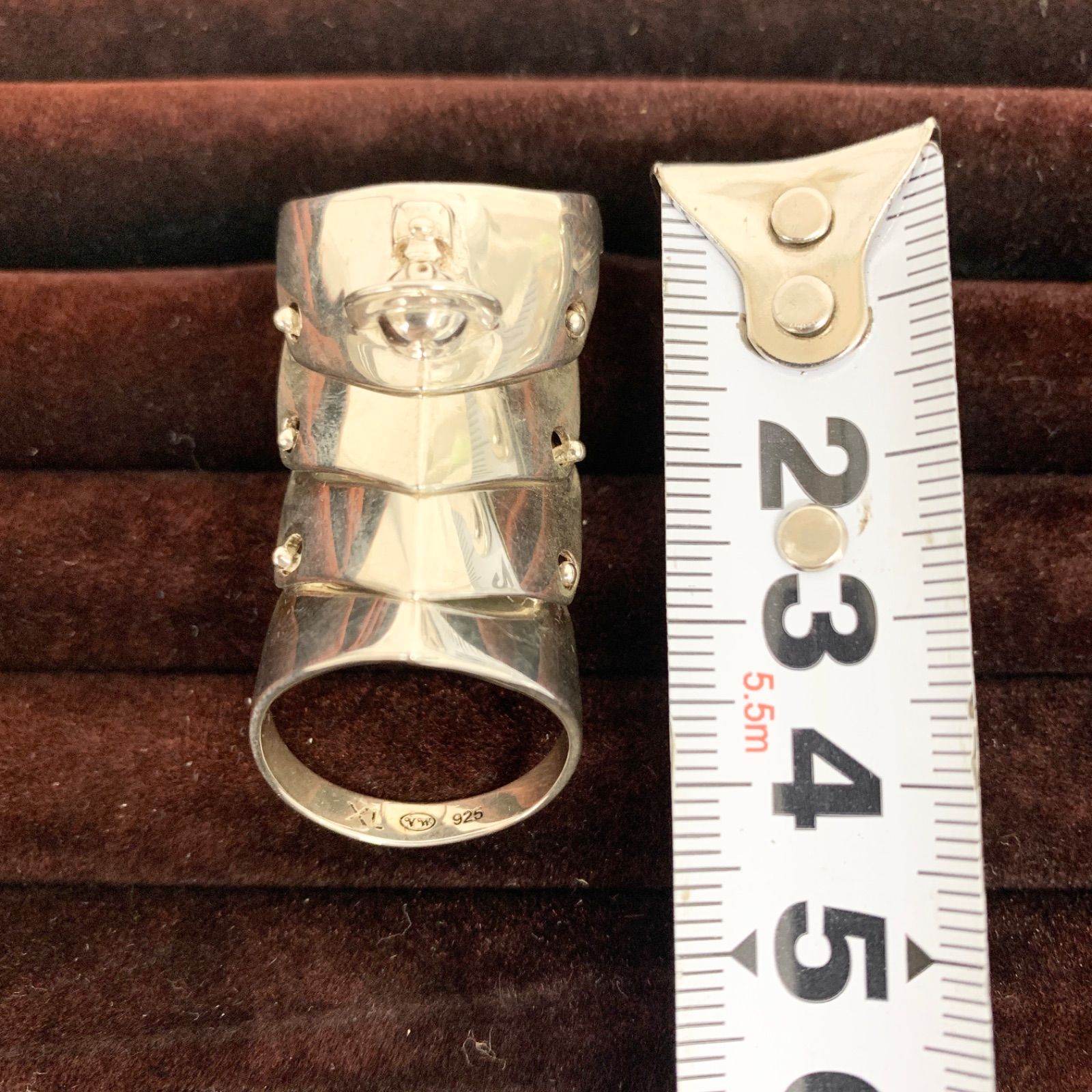 【中古美品】ヴィヴィアンウエストウッド アーマーリング 925 XL　　M80716-1