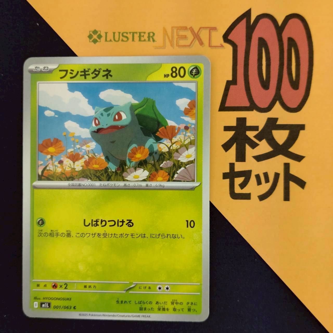 P1001458(くさ) ポケモンカード フシギダネ 100枚 まとめ売り pokemon