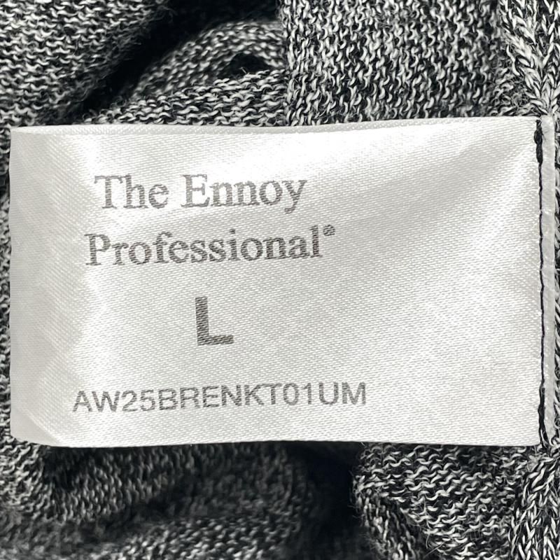 【値下】ENNOY MERINO WOOL SWEATER サイズL 中古】ENNOY MERINO WOOL SWEATER サイズL グレー セーター ニット